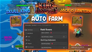 🎃 King Legacy Script Arc Hub  Auto Farm Skull King  Get Halloween Bone Scrythe Easily [upl. by Nnaesor]