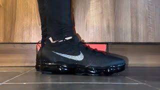 Nike Air Vapormax 2023 Flyknit On Feet Review In Triple Black [upl. by Afaw]