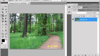 Photoshop CS5 Tutorial The Patch Tool Adobe Training Lesson 1419 [upl. by Adlemi]