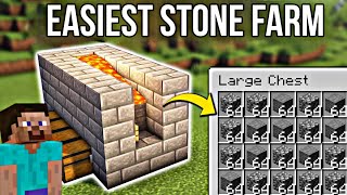 The EASIEST Automatic CobblestoneStone Generator in Minecraft 121 Tutorial [upl. by Vinnie]