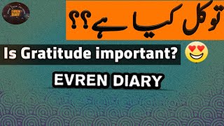 How we get Gratitude and Inner Strengthtawakkul Evren Diary [upl. by Caniff]