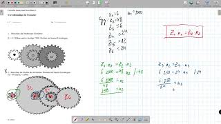 Getriebedrehzahl berechnen  Aufgabe 2 [upl. by Ymij587]