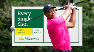 Tiger Woods First Round  Every Single Shot  The Masters [upl. by Barram]