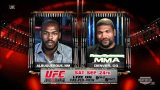 Jon Jones vs Rampage Jackson Interview [upl. by Poulter]