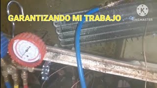 ☆PRUEBA DE EVAPORADOR CON 55 PSI DE R134a☆ [upl. by Myrtle]