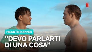 NICK prova a parlare a CHARLIE al mare in HEARTSTOPPER  Netflix Italia [upl. by Elrak]