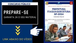 Apostila Prefeitura Itaquaquecetuba SP Agente Administrativo 2024 [upl. by Frieda]