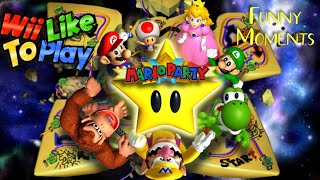 WiiLikeToPlay  Mario Party 1 Funny Moments [upl. by Riess]