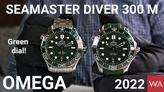 OMEGA Seamaster Diver 300M New 2022 version with green ceramic dial and bezel [upl. by Nierman783]