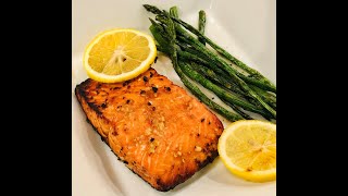 Honey Lemon Glazed Salmon  Simple Healthy amp Delicious Air Fryer [upl. by Patti]