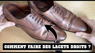 COMMENT FAIRE DES LACETS DROITS [upl. by Sada]