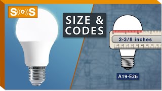 Standard Light Bulb  Size amp Codes  Spec Sense [upl. by Repotsirhc]