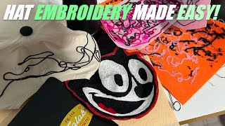 Make Hat Patches in 10 Minutes with Chainstitch Embroidery [upl. by Notgnihsaw]