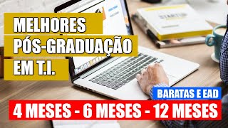 Melhores PósGraduação em TI  EAD CURSOS EM ALTA [upl. by Westlund38]