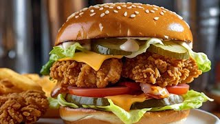 Tender and juicy Zinger Burger Recipe [upl. by Oiliruam]