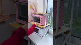 Multilayer microwave oven rack can be placed up and down [upl. by Anertac539]