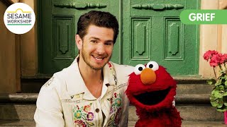 Andrew Garfield and Elmo Explain Grief  Sesame Workshop [upl. by Ylerebmik292]