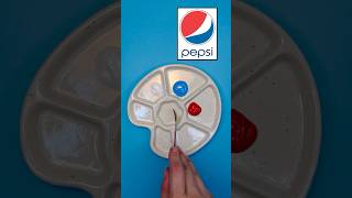 Pepsi logo’s Color mixer… satisfying tiktok colormixing shorts short pepsi creative asmr [upl. by Ahsiema851]