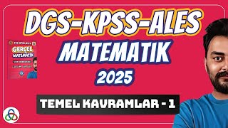 Temel Kavramlar  1 Video  DGSKPSSALES Matematik  2025 [upl. by Florrie]