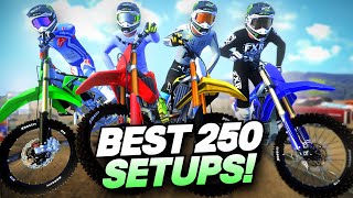 THE BEST SETUPS FOR EVERY 250 IN MX BIKES SO FAR [upl. by Nylevol]