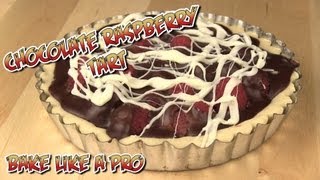 Chocolate Raspberry Tart Recipe [upl. by Lebezej328]