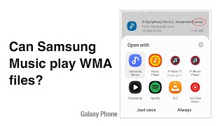 Can Samsung Music play WMA files How to play WMA music files on the Galaxy phone [upl. by Itteb]