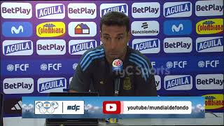 Lionel Scaloni post Colombia 2 Argentina 1 [upl. by Recor]