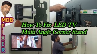 டிவி மாட்டுவது எப்படிLed Tv Wall Mount FittingLed Tv Corner StandMDBfixer [upl. by Beore596]