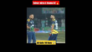 Taimor mirza amp Usama Ali Sialkot 🔥 shorts cricket viralshorts trendingshorts youtubeshorts [upl. by Euqinna]