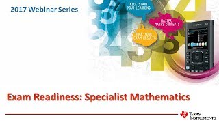 Exam Readiness Specialist Mathematics [upl. by Enilatan]