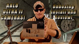 ARLO ULTRA 2 SMART SECURITY CAMERA UNBOXING INSTALL AND REVIEW  LAWRENCE RYAN REBEL TUNNEL VLOG [upl. by Roderic]