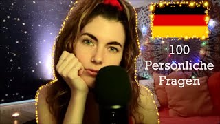 🇩🇪 ASMR Deutsch 100 Persönliche Fragen mit Tippen 🇩🇪 [upl. by Akimik214]