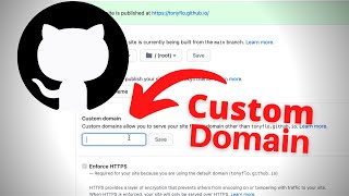 How to Use a Custom Domain with GitHub Pages [upl. by Etteb]