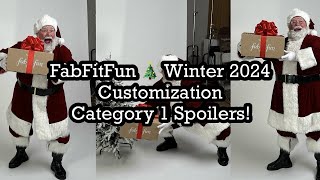 FabFitFun Winter 🎄 2024 Customization Category 1 Spoilers  Beautyamab [upl. by Leirej]