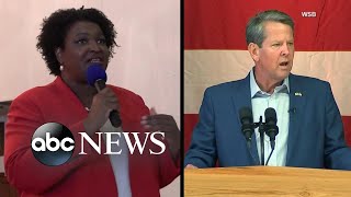 Georgia Gov Brian Kemp and Stacey Abrams trade attacks in highstakes debate l GMA [upl. by Ives]