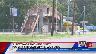 Monroe named quotMost PovertyStricken Cityquot in Louisiana [upl. by Clerc795]