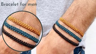 Easy amp simple Bracelet for men Square knotJyotisWorld [upl. by Eirovi]