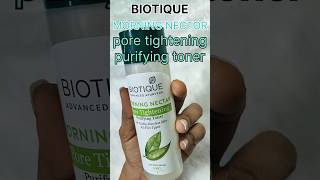 BIOTIQUE Morning Nector pore tightening purifying toner 👍shortsviralreelsyoutubeskincarekashi [upl. by Burnight]