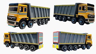 Bharat Benz Tipper Truck Miniature Model  16 Wheeler Tipper Truck  Dumper Truck Miniature [upl. by Yaja429]