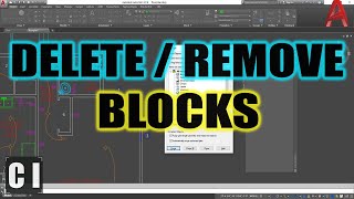 AutoCAD How To Delete a Block from a Drawing  Quick Clean Method  2 Minute Tuesday [upl. by Trebla]