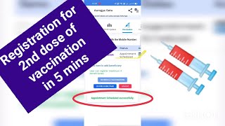 Cowin Registration for second dose [upl. by Awram]