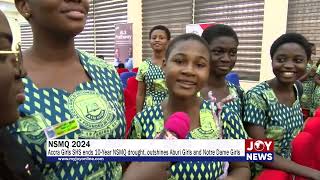 Accra Girls SHS ends 10Year NSMQ drought outshines Aburi Girls and Notre Dame Girls NSMQOnJoy [upl. by Elleina]