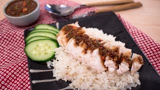 Easy Hainanese Chicken Rice Kao Mun Gai ข้าวมันไก่สูตรง่าย  Thai Recipes [upl. by Nuawad]