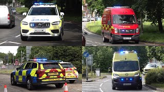 Car Crash Outside Fire Station  Police and Environmental Protection Unit respond to a serious RTC [upl. by Dlonyer]