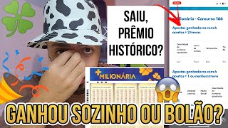 🍀 COMENTANDO O RATEIO DA LOTERIA  MILIONÁRIA QUE É UM DOS MAIORES PRÊMIOS ATÉ HOJE [upl. by Oluas]