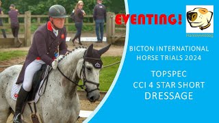 Oliver Townend and En Taro des Vernier Bicton International Horse Trials 4S Dressage Thursday [upl. by Gauntlett]