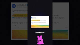 Ethereum Staking Surpasses 289 nerdbunny shorts shortvideo ethereum [upl. by Joelle]