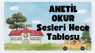 1Sınıf Hece Tablosu  Anetilokur [upl. by Aneej]