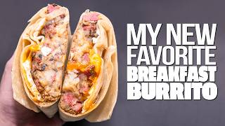 MY NEW FAVORITE BREAKFAST BURRITOWOW  SAM THE COOKING GUY [upl. by Marylin]