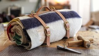 How To Make A Leather Blanket Roll Super Easy [upl. by Gaut]